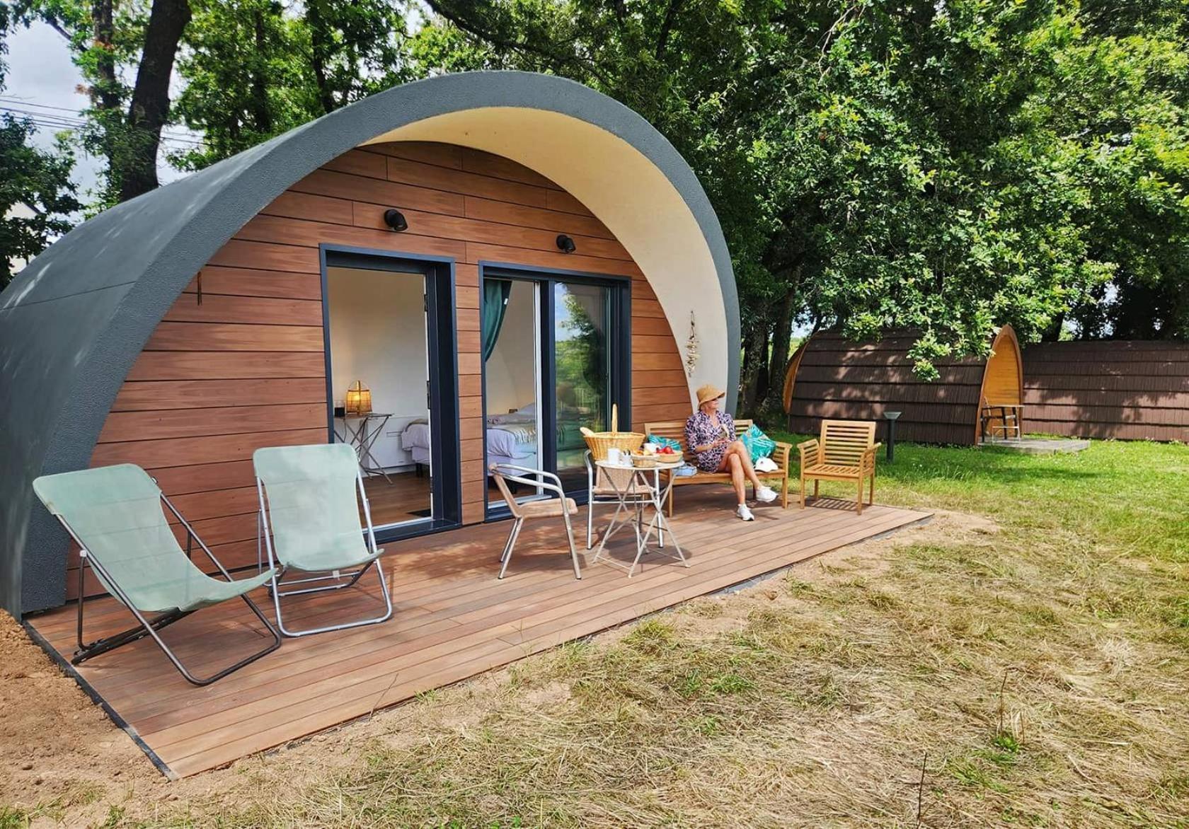 Gites & Tiny Houses Les Hauts De Toulvern บาดอง ห้อง รูปภาพ